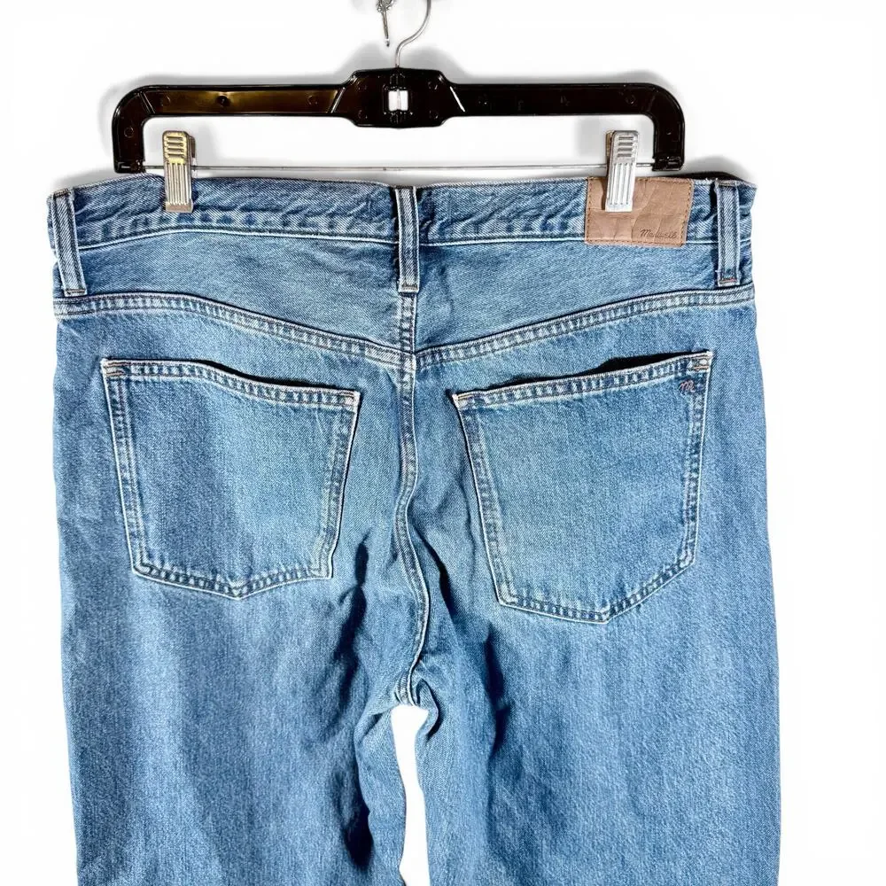 Madewell Lot 2 Women's 30 Low-Slung Straight Jeans 100% Cotton Denim Fair Trade - Picture 6 of 13